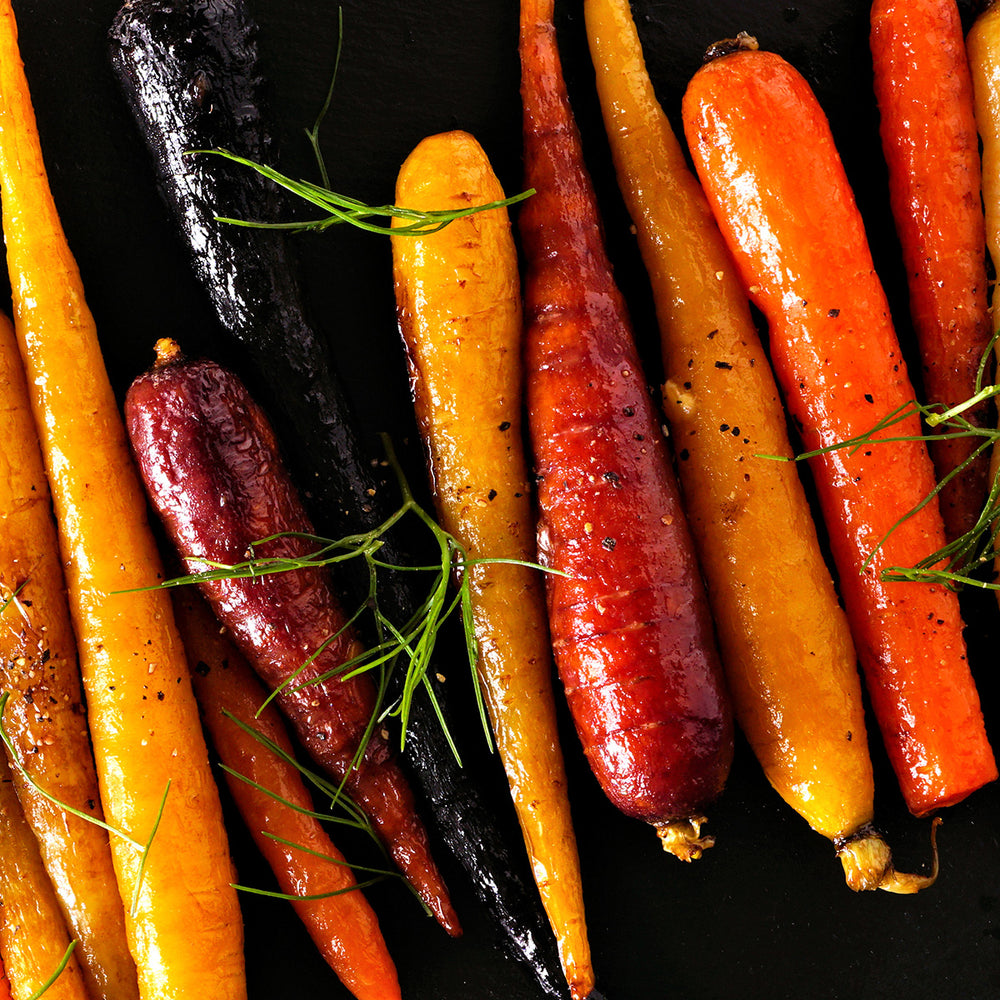 Purely Organic Rainbow Blend Carrot Seeds - USDA Organic, Non-GMO, Open Pollinated, Heirloom, USA Origin, Vegetable Seeds