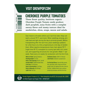 
                
                    Load image into Gallery viewer, Purely Organic Heirloom Tomato Seeds - Cherokee Purple (Approx 75 Seeds)
                
            