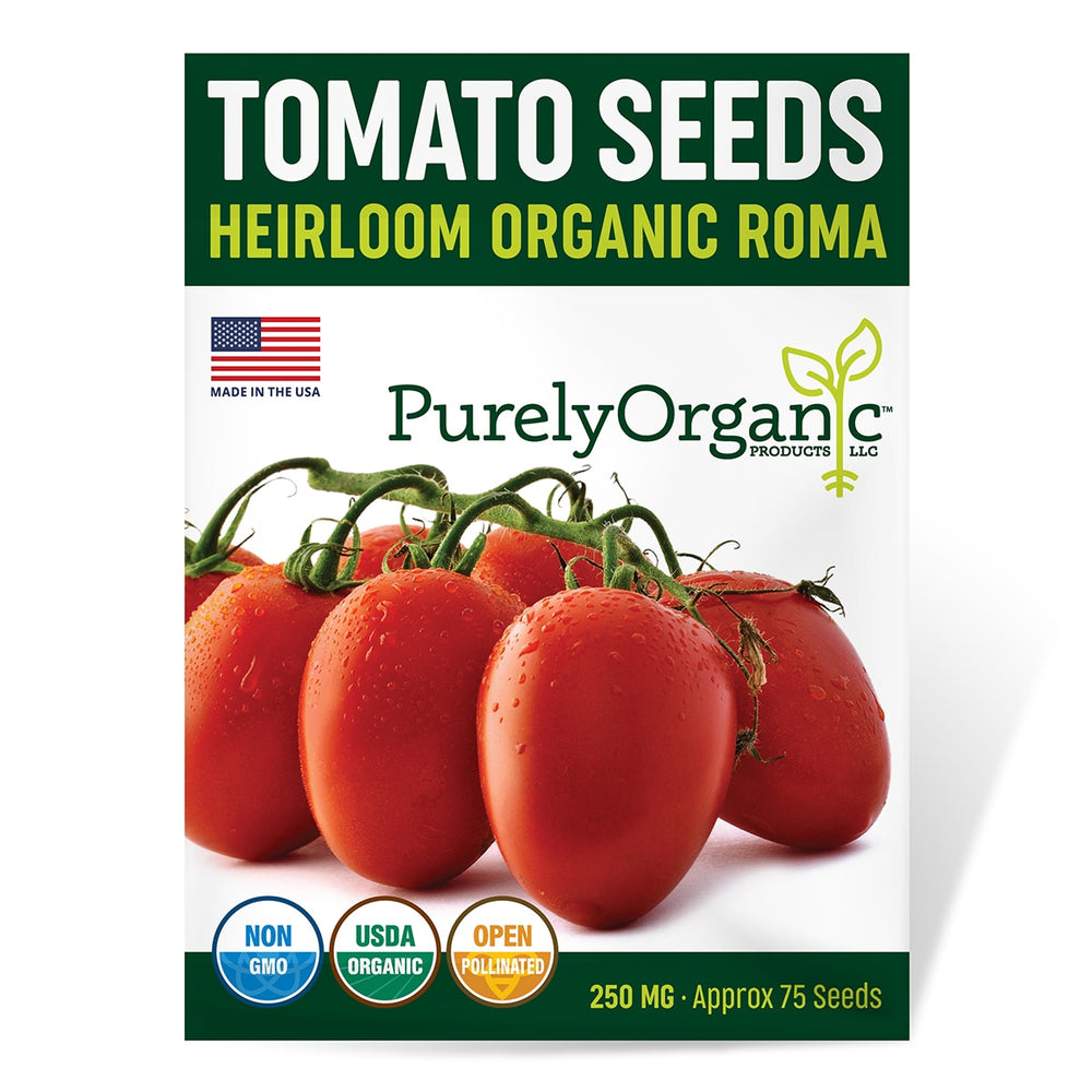 Purely Organic Heirloom Tomato Seeds - Roma (Approx 75 Seeds)