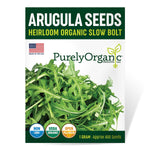 Purely Organic Heirloom Arugula Seeds - Slow Bolt (Approx 400 Seeds)