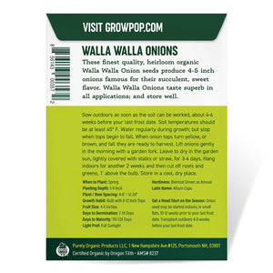 
                
                    Load image into Gallery viewer, Purely Organic Heirloom Onion Seeds - Walla Walla (Approx 200 Seeds)
                
            