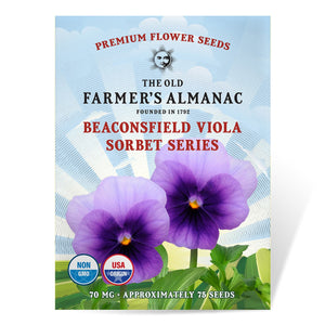 
                
                    Load image into Gallery viewer, The Old Farmer&amp;#39;s Almanac Premium Viola Seeds (Sorbet Series Beaconsfield) - Approx 75 Flower Seeds
                
            