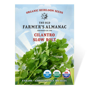 
                
                    Load image into Gallery viewer, The Old Farmer&amp;#39;s Almanac Organic Cilantro Seeds (Slow Bolt) - Approximately 180 Seeds
                
            