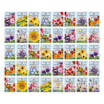The Old Farmer's Almanac Premium Flower Seed Variety Pack (40 Open Pollinated, Non-GMO Seed Packets)